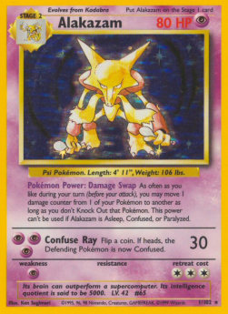 Alakazam [Base Set] (BS-001) [V1 · Holo Rare]