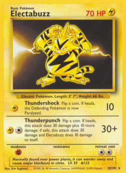 Electabuzz [Base Set] (BS-020) [V1 · Rare]