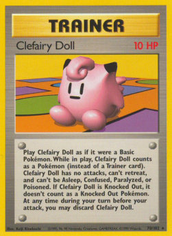 Clefairy Doll [Base Set] (BS-070) [V1 · Rare]