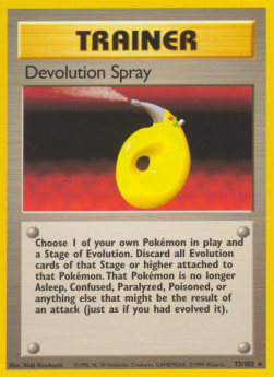Devolution Spray [Base Set] (BS-072) [V1 · Rare]