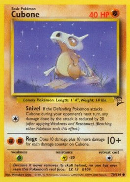 Cubone [Base Set 2] (B 70)