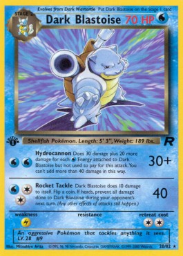Dark Blastoise [Team Rocket] (TR-020)