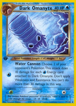 Dark Omanyte [Neo Destiny] (NDE-037)