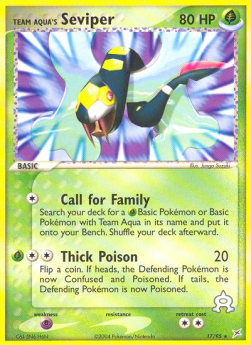 Team Aqua's Seviper [EX Team Magma vs Team Aqua] (MA-017)