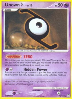 Unown [Z] Lv.16 [Secret Wonders] (SW-072)