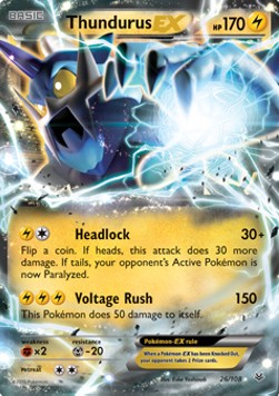 Thundurus EX [Roaring Skies] (ROS 26)