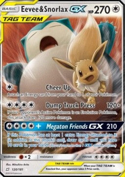 Eevee & Snorlax GX [Team Up] (TEU-120)