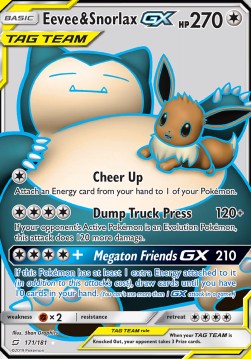 Eevee & Snorlax GX [Team Up] (TEU-171)