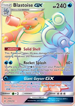 Blastoise GX [Unbroken Bonds] (UNB 218)