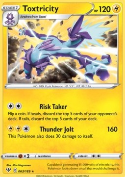Toxtricity [Darkness Ablaze] (DAA-063) [V1 · Holo Rare]