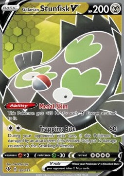 Galarian Stunfisk V [Darkness Ablaze] (DAA-184)