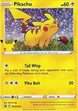 Pikachu [SWSH Black Star Promos] (SWSH-039) [V2 · Promo]