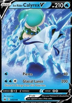 Ice Rider Calyrex V [Chilling Reign] (CRE-045) [V1 · Ultra Rare]