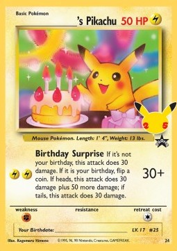 _____'s Pikachu [Celebrations] (WP 24)