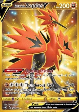 Galarian Zapdos V [Brilliant Stars] (BRS-182)