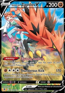 Galarian Zapdos V [Astral Radiance] (ASR-TG19)