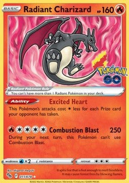 Radiant Charizard [Pokémon GO] (PGO-011)