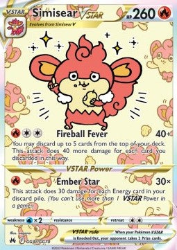 Simisear VSTAR [Crown Zenith] (CRZ-GG37)