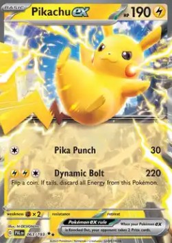 Pikachu ex [Paldea Evolved] (PAL-063) [V1 · Double Rare]