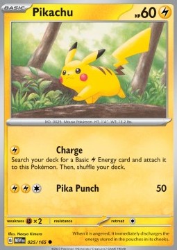 Pikachu [151] (MEW-025) [V1 · Common]