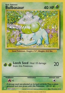 Bulbasaur [Pokémon Trading Card Game Classic: Venusaur & Lugia ex Deck] (CLV-001)