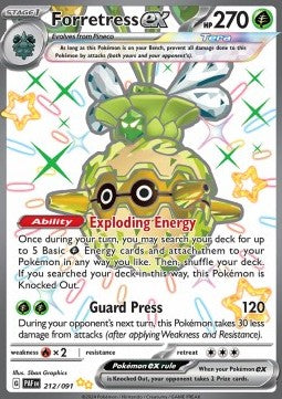 Forretress ex [Paldean Fates] (PAF-212)