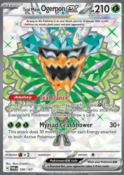 Teal Mask Ogerpon ex [Twilight Masquerade] (TWM-190)