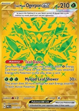Teal Mask Ogerpon ex [Prismatic Evolutions] (PRE-177)