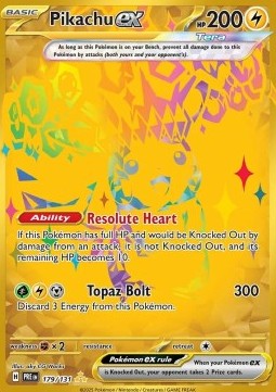Pikachu ex [Prismatic Evolutions] (PRE 179)