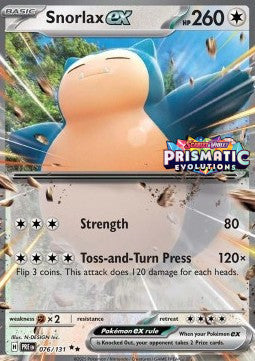 Snorlax ex [Prismatic Evolutions: Additionals] (xPRE-076) [V1 · Promo]