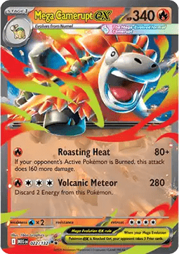 Mega Camerupt ex [Mega Evolution] (MEG-022)