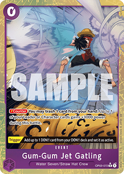 Gum-Gum Jet Gatling (OP03-072) [PRB02 · V2 · Alternate Art]