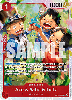 Ace & Sabo & Luffy (OP13-007) [OP13 · V1 · Super Rare]