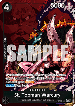 St. Topman Warcury (OP13-089) [V2 · Alternate Art]