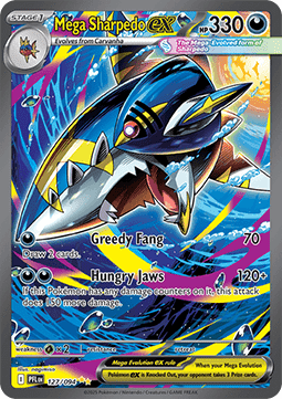Mega Sharpedo ex [Phantasmal Flames] (PFL-127)
