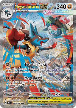 Mega Lucario ex [Mega Evolution ID/TH] (MA 175)