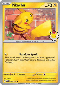 Pikachu [Temporal Forces] (TEF-051) [V3 · Promo]