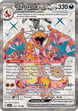 Charizard ex [Black Sparkle] (SV3s-203)